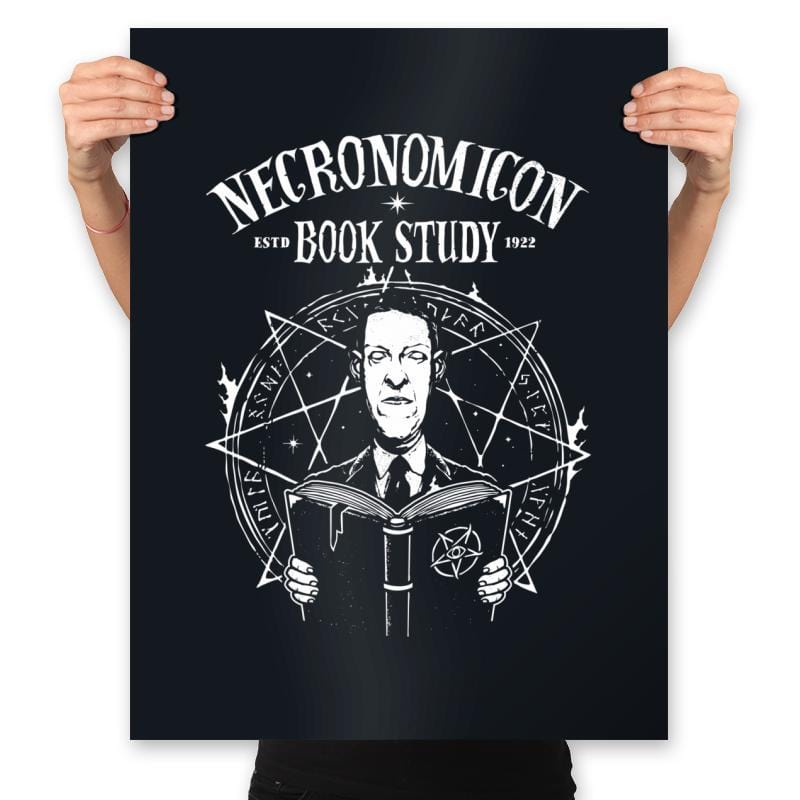 Necronomicon Book Study - Prints Posters RIPT Apparel 18x24 / Black