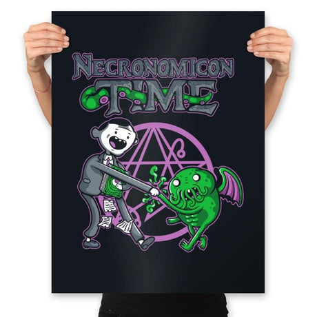 Necronomicon Time - Prints Posters RIPT Apparel 18x24 / Black