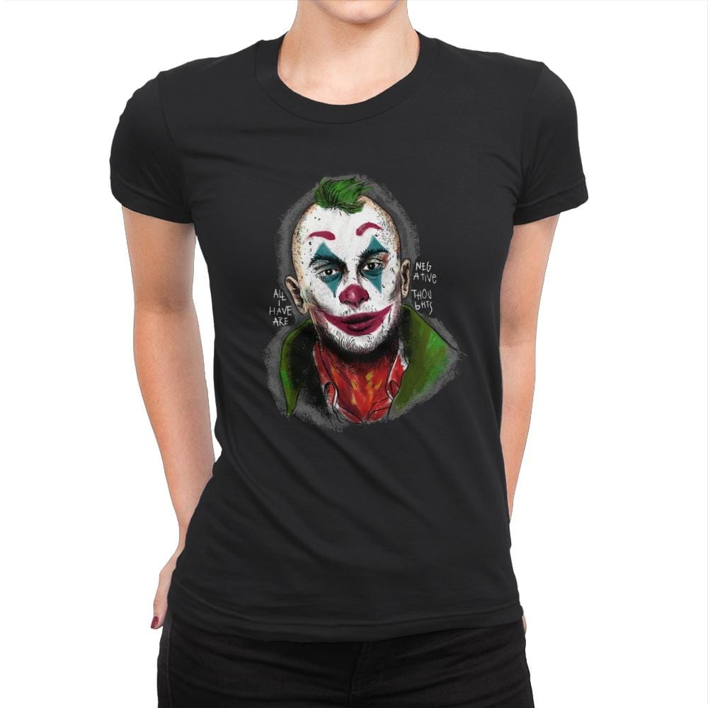 Negative Thought - Womens Premium T-Shirts RIPT Apparel Small / 151515
