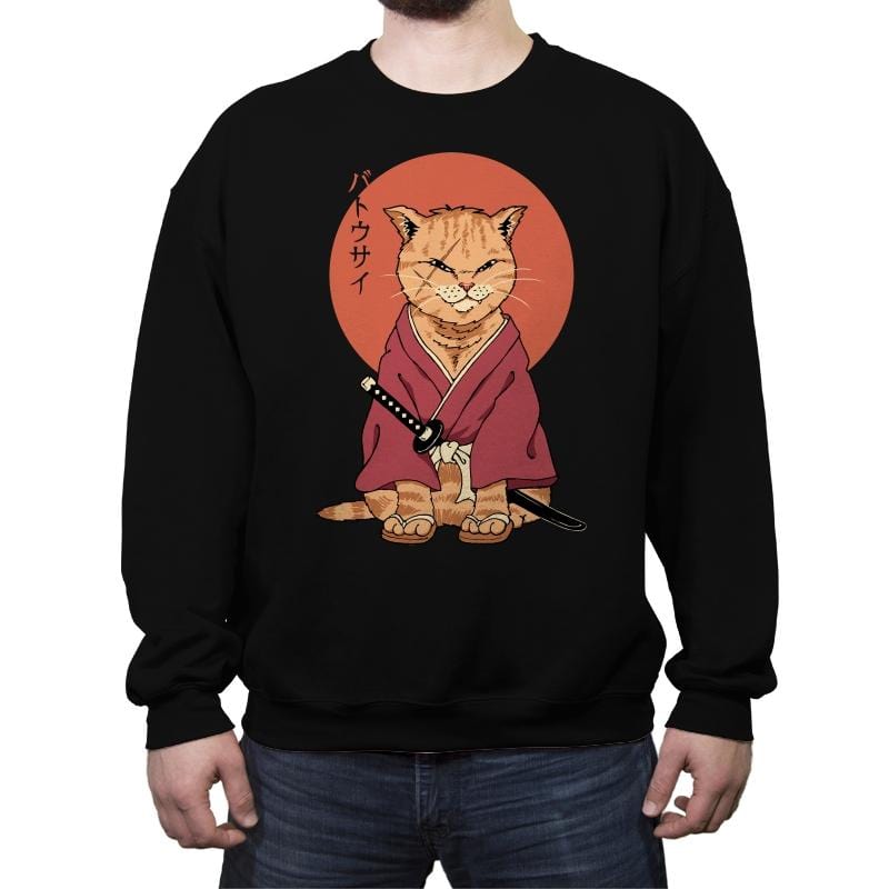 Neko Battousai - Crew Neck Sweatshirt Crew Neck Sweatshirt RIPT Apparel Small / Black