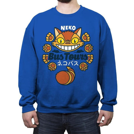 Neko Bus Tours - Crew Neck Sweatshirt Crew Neck Sweatshirt RIPT Apparel