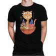 Neko Ramen Lover - Mens Premium T-Shirts RIPT Apparel Small / Black