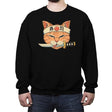 Neko Sushi Catana - Crew Neck Sweatshirt Crew Neck Sweatshirt RIPT Apparel Small / Black