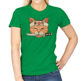 Neko Sushi Catana - Womens T-Shirts RIPT Apparel Small / Irish Green
