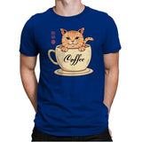 Nekoffee  - Mens Premium T-Shirts RIPT Apparel Small / Royal