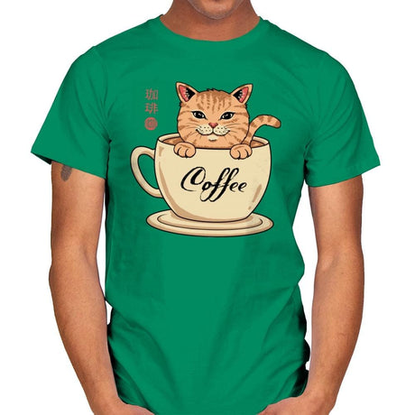 Nekoffee  - Mens T-Shirts RIPT Apparel Small / Kelly