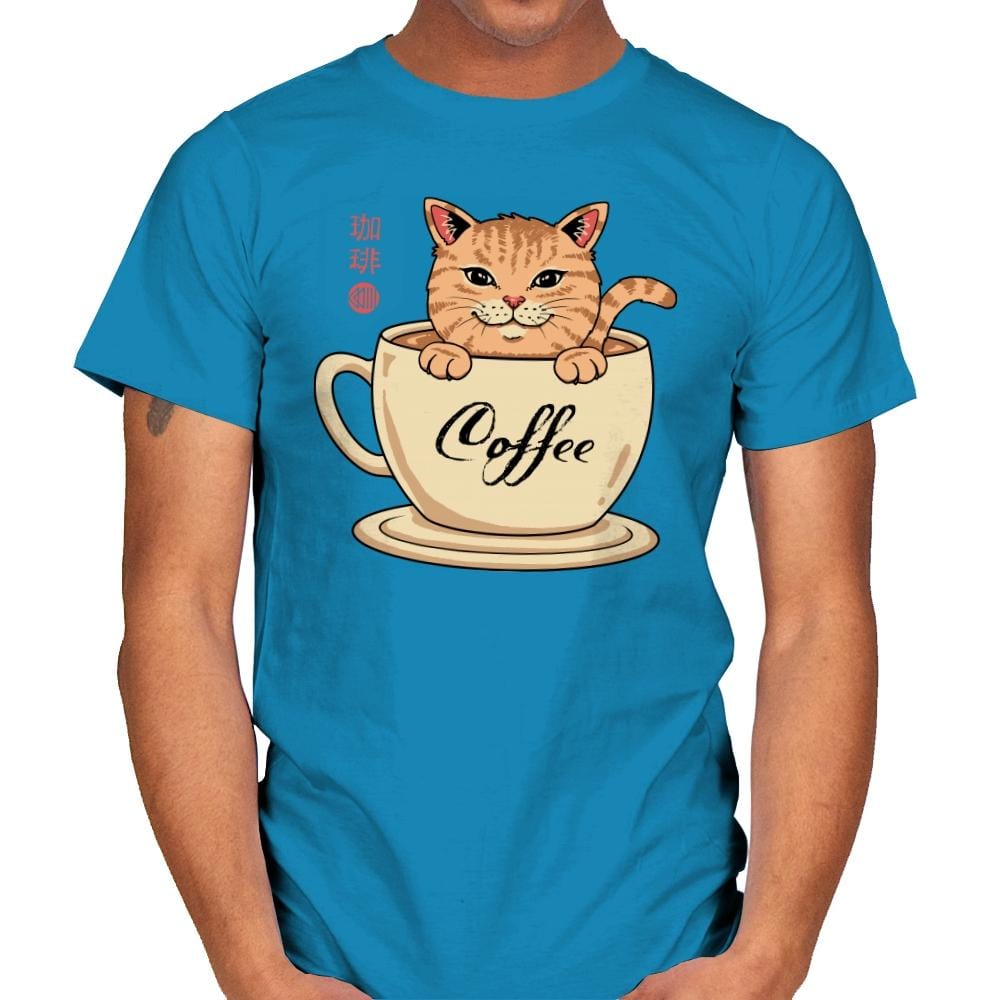 Nekoffee  - Mens T-Shirts RIPT Apparel Small / Sapphire