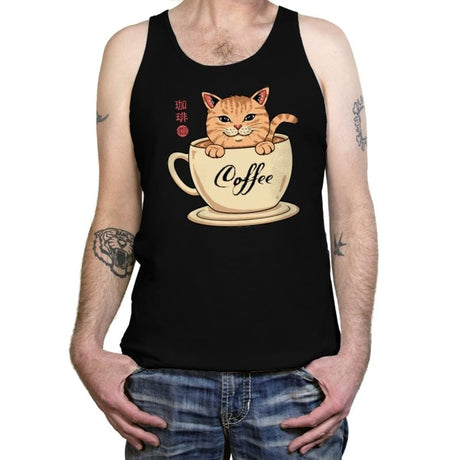 Nekoffee  - Tanktop Tanktop RIPT Apparel X-Small / Black