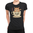 Nekoffee  - Womens Premium T-Shirts RIPT Apparel Small / Black