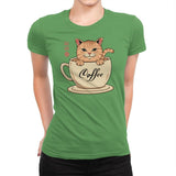 Nekoffee  - Womens Premium T-Shirts RIPT Apparel Small / Kelly