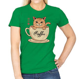 Nekoffee  - Womens T-Shirts RIPT Apparel Small / Irish Green