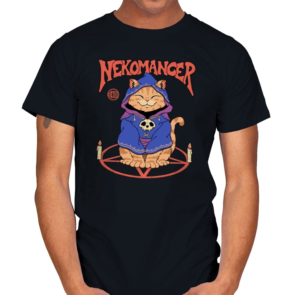Nekomancer - Mens T-Shirts RIPT Apparel Small / Black