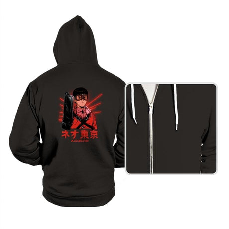 Neo Tokyo A.D. 2019 - Hoodies Hoodies RIPT Apparel Small / Black