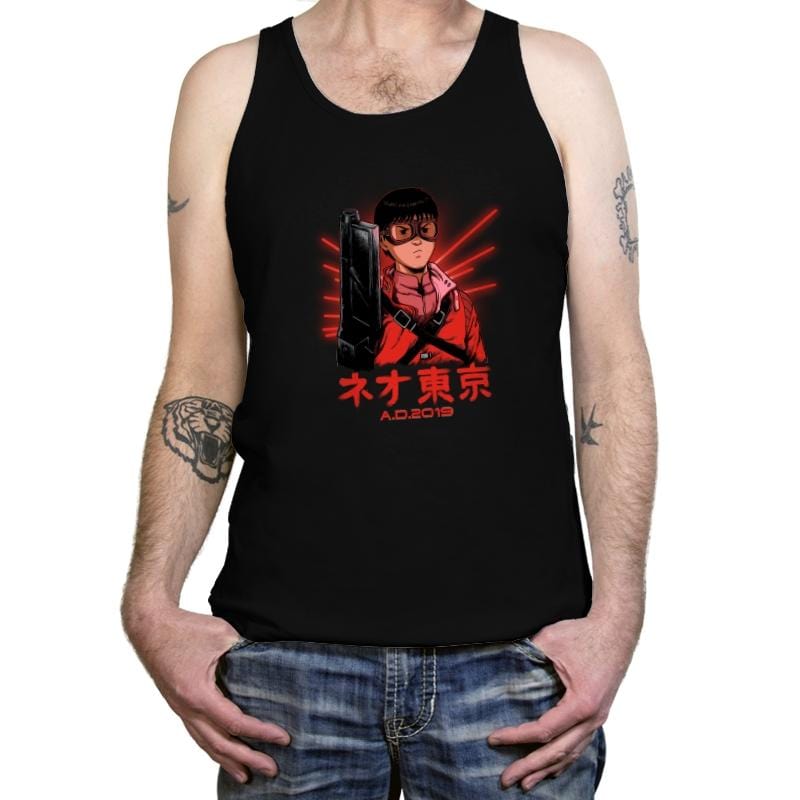 Neo Tokyo A.D. 2019 - Tanktop Tanktop RIPT Apparel X-Small / Black