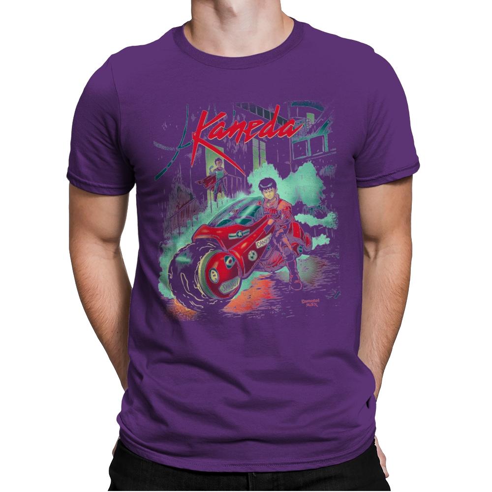 Neo-Tokyo Rain - Anytime - Mens Premium T-Shirts RIPT Apparel Small / Purple Rush