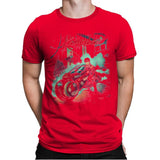 Neo-Tokyo Rain - Anytime - Mens Premium T-Shirts RIPT Apparel Small / Red