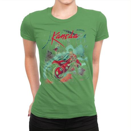 Neo-Tokyo Rain - Anytime - Womens Premium T-Shirts RIPT Apparel Small / Kelly Green