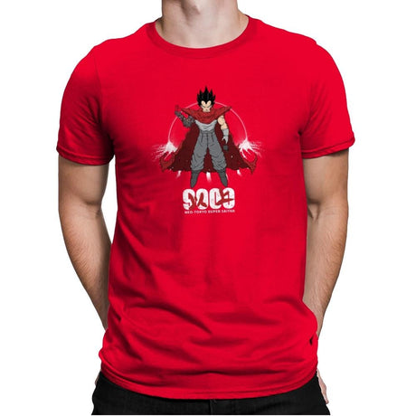 Neo-Tokyo Super Saiyan - Kamehameha Tees - Mens Premium T-Shirts RIPT Apparel Small / Red