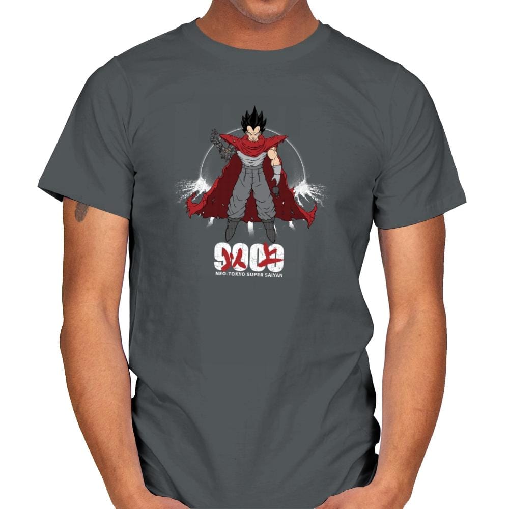 Neo-Tokyo Super Saiyan - Kamehameha Tees - Mens T-Shirts RIPT Apparel Small / Charcoal