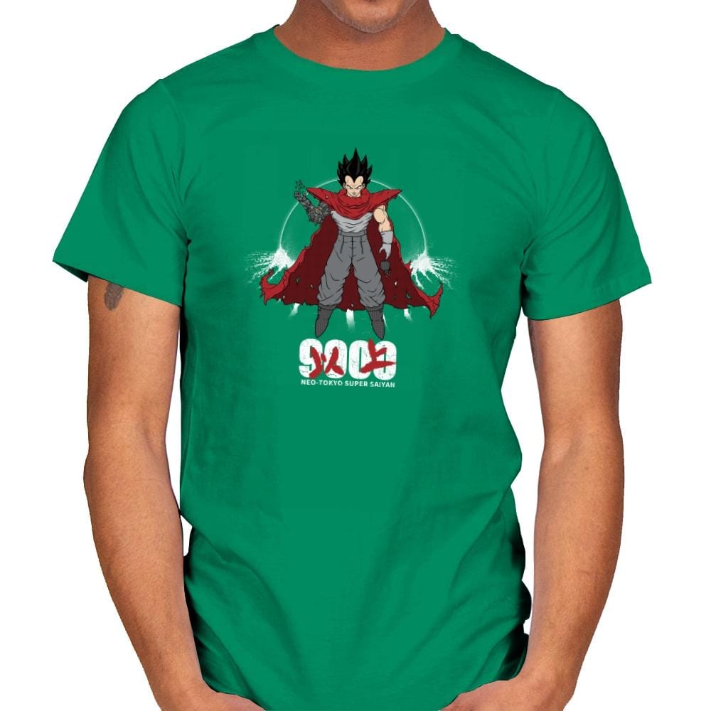 Neo-Tokyo Super Saiyan - Kamehameha Tees - Mens T-Shirts RIPT Apparel Small / Kelly Green