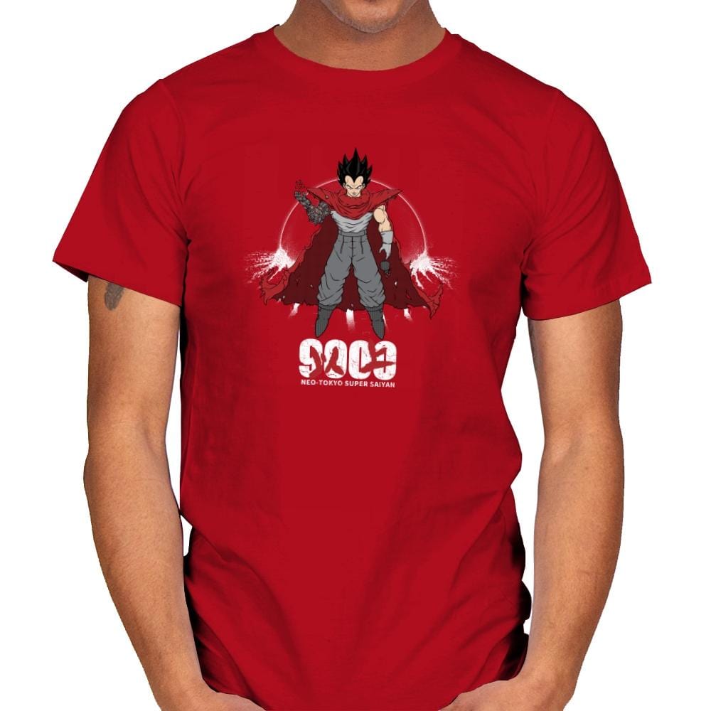 Neo-Tokyo Super Saiyan - Kamehameha Tees - Mens T-Shirts RIPT Apparel Small / Red