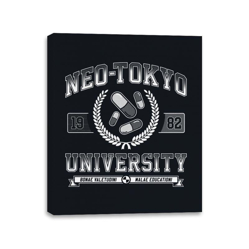 Neo-Tokyo University - Canvas Wraps Canvas Wraps RIPT Apparel 11x14 / Black