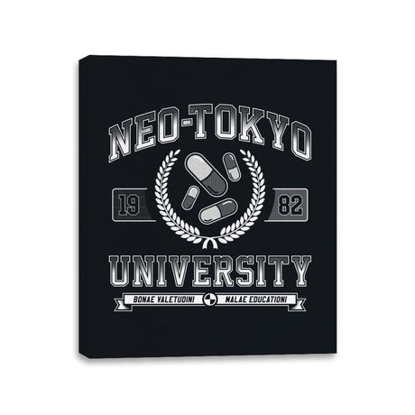 Neo-Tokyo University - Canvas Wraps Canvas Wraps RIPT Apparel 11x14 / Black
