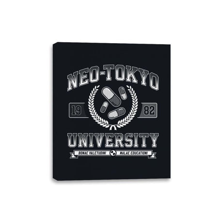 Neo-Tokyo University - Canvas Wraps Canvas Wraps RIPT Apparel 8x10 / Black
