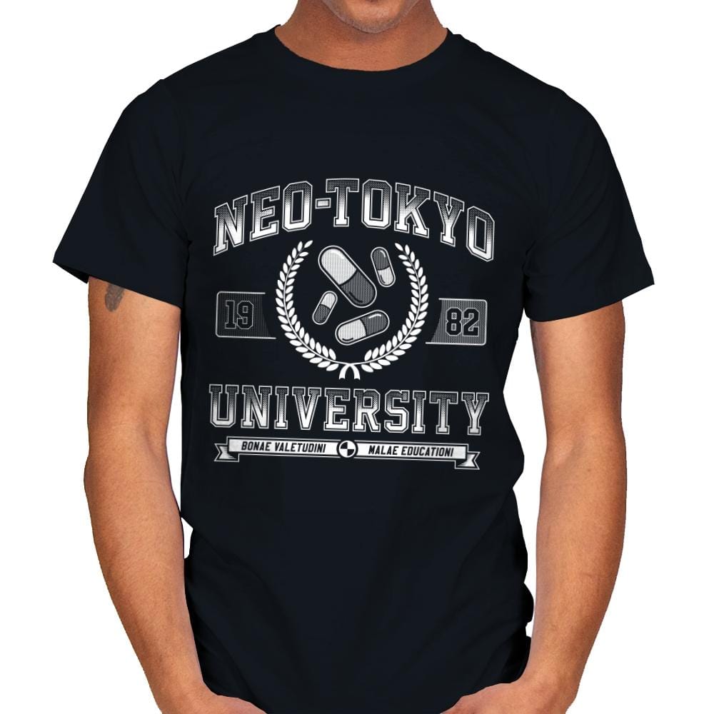 Neo-Tokyo University - Mens T-Shirts RIPT Apparel Small / Black