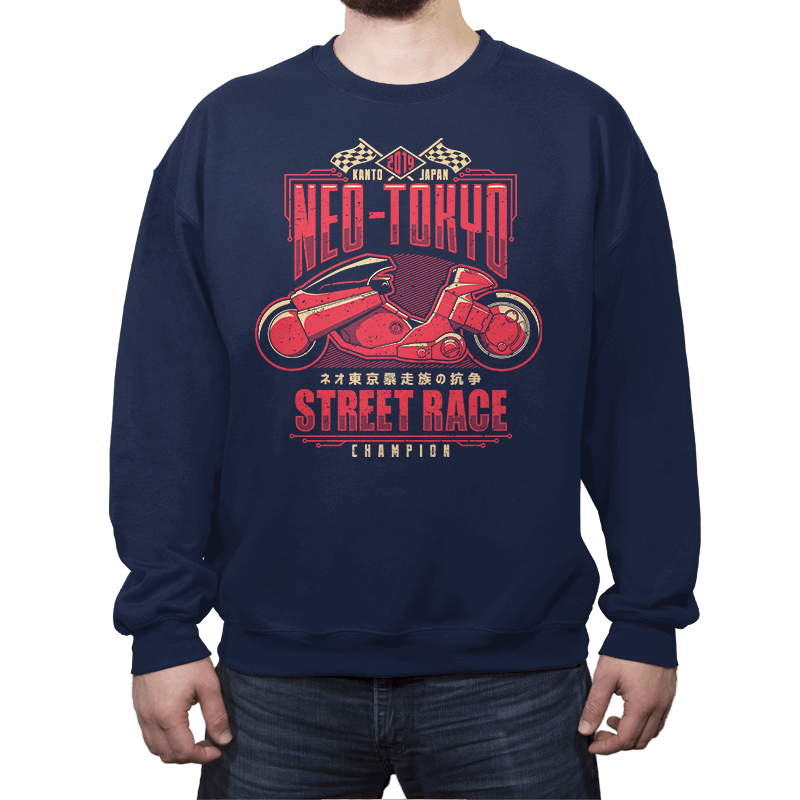 Neo Toyko Street Racing Champion - Crew Neck Crew Neck RIPT Apparel