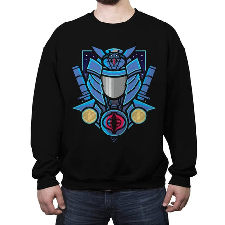 Neon Cobra - Crew Neck Sweatshirt Crew Neck Sweatshirt RIPT Apparel Small / Black