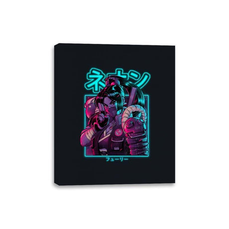 Neon Fury - Canvas Wraps Canvas Wraps RIPT Apparel 8x10 / Black