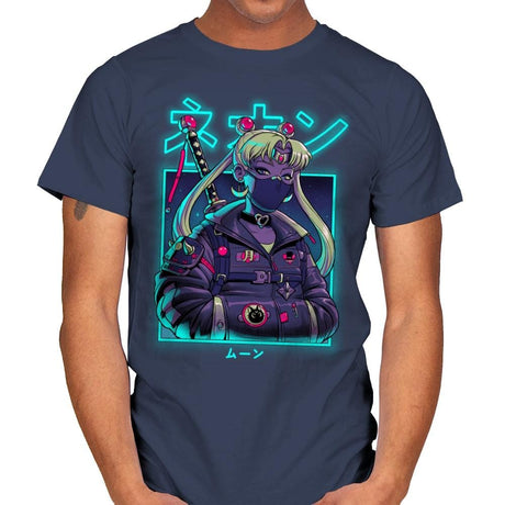 Neon Moon - Best Seller - Mens T-Shirts RIPT Apparel Small / Navy