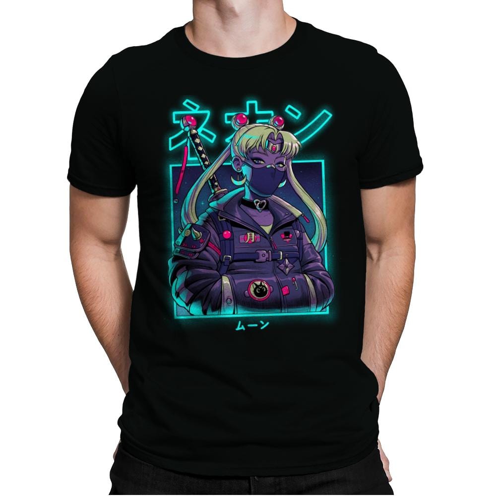 Neon Moon - Mens Premium T-Shirts RIPT Apparel Small / Black