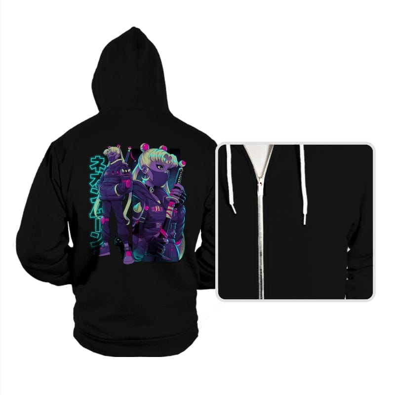 Neon Moon Zero  - Hoodies Hoodies RIPT Apparel Small / Black