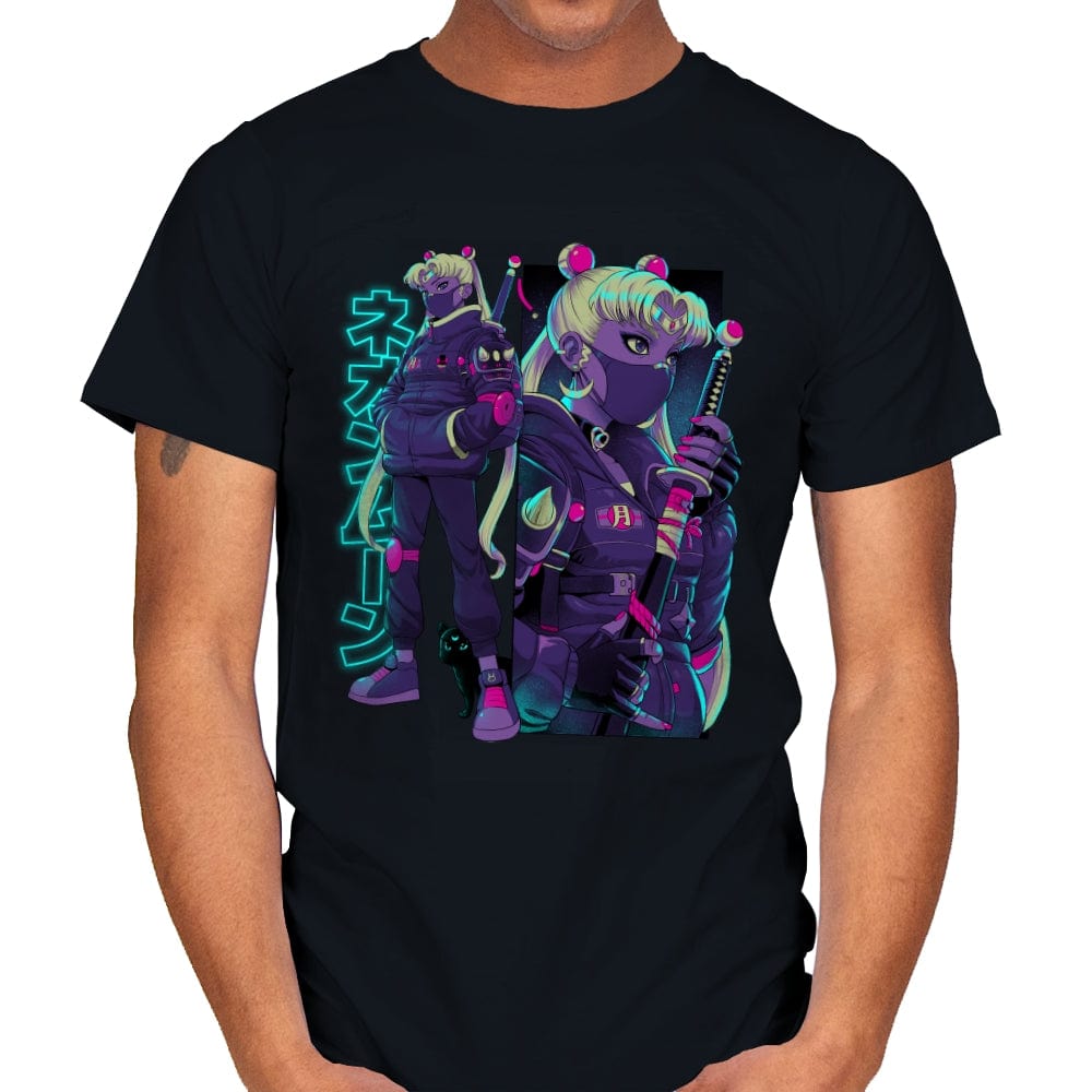 Neon Moon Zero  - Mens T-Shirts RIPT Apparel Small / Black