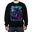 Neon Slayer - Crew Neck Sweatshirt Crew Neck Sweatshirt RIPT Apparel Small / Black