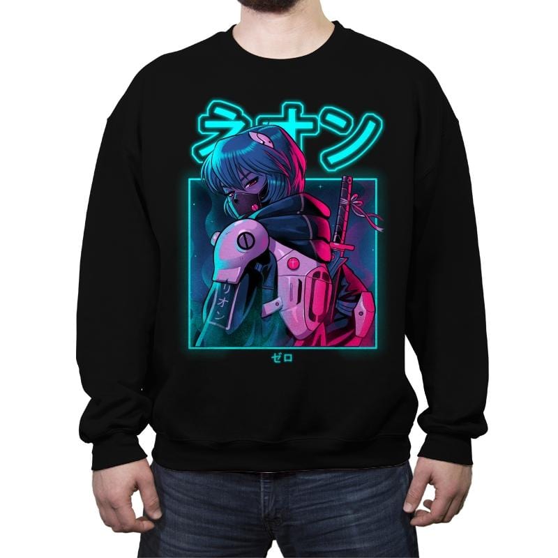 Neon Zero - Crew Neck Sweatshirt Crew Neck Sweatshirt RIPT Apparel Small / Black
