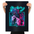 Neon Zero - Prints Posters RIPT Apparel 18x24 / Black