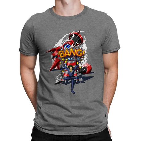 Neotokyo Blues - Mens Premium T-Shirts RIPT Apparel Small / Heather Grey