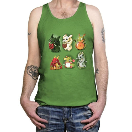 Nerd Dragons - Tanktop Tanktop RIPT Apparel