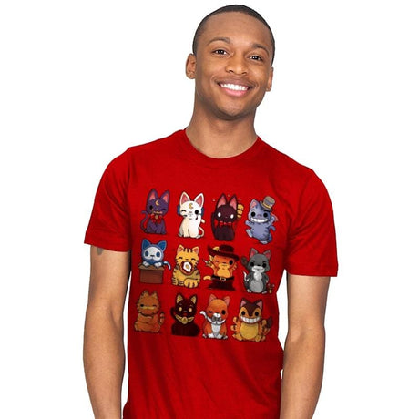 Nerd Kittens - Mens T-Shirts RIPT Apparel Small / Red