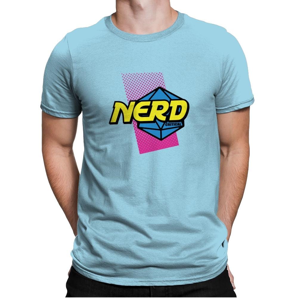 Nerd or Nothing - Mens Premium T-Shirts RIPT Apparel Small / Light Blue