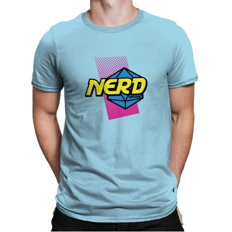 Nerd or Nothing - Mens Premium T-Shirts RIPT Apparel Small / Light Blue
