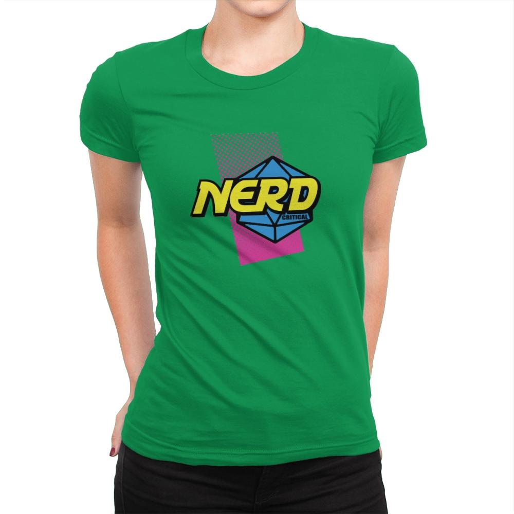 Nerd or Nothing - Womens Premium T-Shirts RIPT Apparel Small / Kelly Green