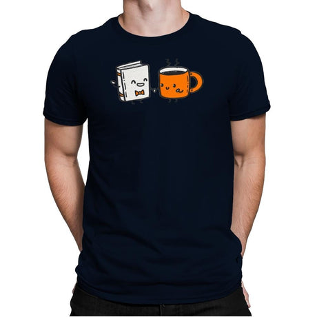 Nerdy and Hottie - Mens Premium T-Shirts RIPT Apparel Small / Midnight Navy