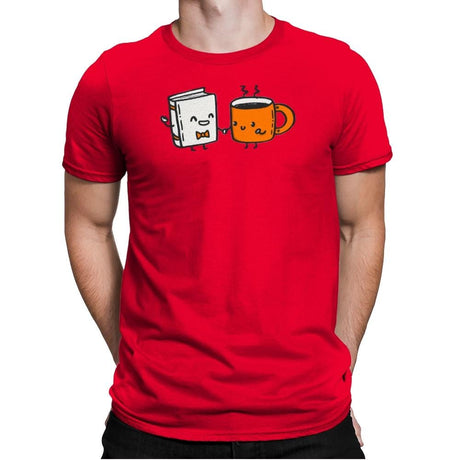 Nerdy and Hottie - Mens Premium T-Shirts RIPT Apparel Small / Red