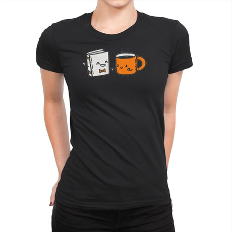 Nerdy and Hottie - Womens Premium T-Shirts RIPT Apparel Small / Black