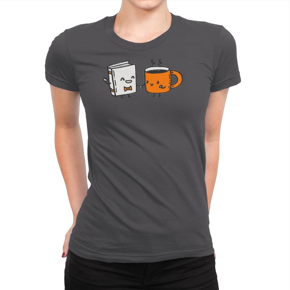 Nerdy and Hottie - Womens Premium T-Shirts RIPT Apparel Small / Heavy Metal