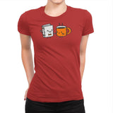 Nerdy and Hottie - Womens Premium T-Shirts RIPT Apparel Small / Red